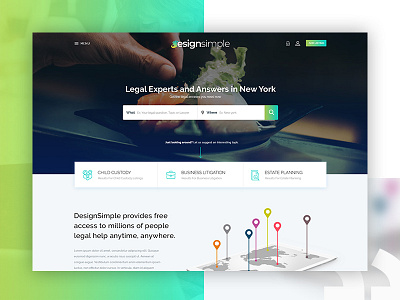 Designsimple - Lawfirm Home page