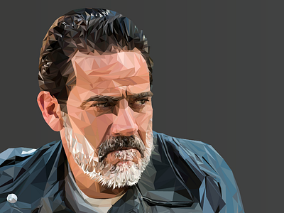 Negan in Lowpoly