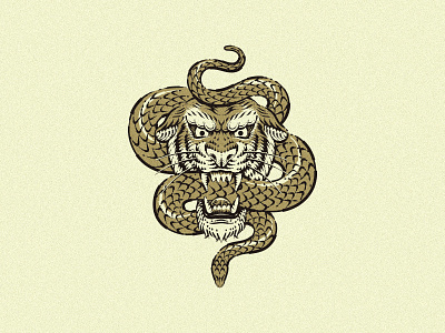 Tiger and Snake Logo/Illustration