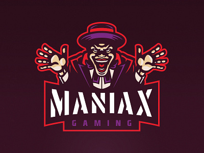 Maniax logo batman esports gaming sports