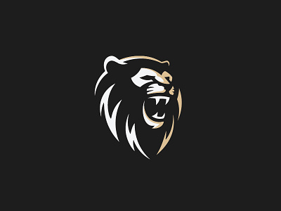 Lion logo animal bold lion roar sports wild