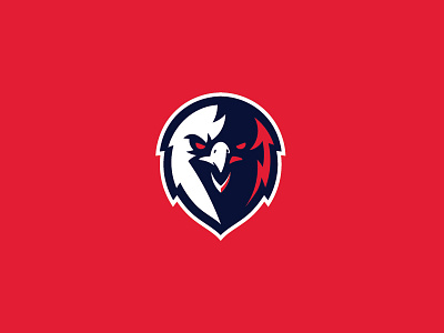 Eagle Head american animals bold eagle logo mascot sports