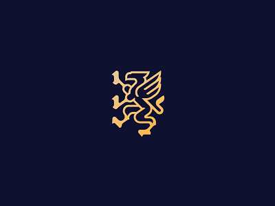 Gryphon animal beast bird birds logo logos luxury modern sophisticated