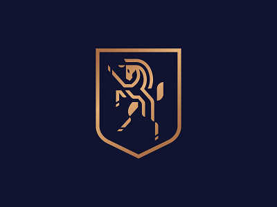 Geometric lined Horse animal animals crest elegant geometric heraldry horse lined logo modern shield