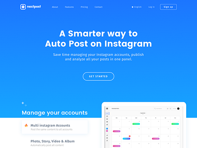Landing Page - Website for Nextpost