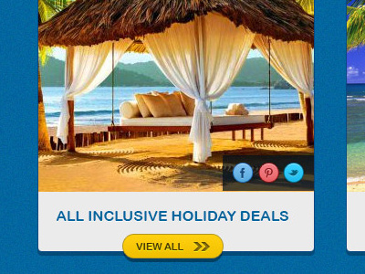 Travel company homepage layout - work in progress blue blur holiday noise travel yellow