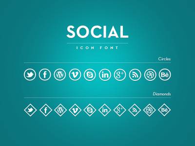 Social icons font - trial