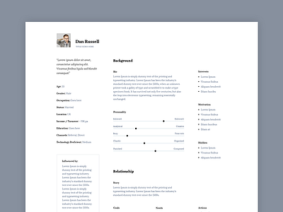 Persona template clean negative persona serif ux persona ux tools