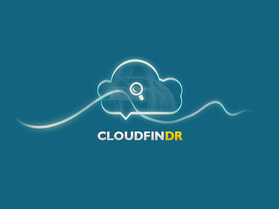Cloudfindr Logo blue cloud logo silver yellow