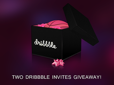 Two Dribbble invites giveaway! dribbble invites invitations invites