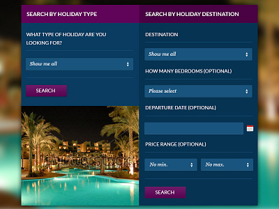 Search Form blue blue and purple blur form holiday purple search travel vacation