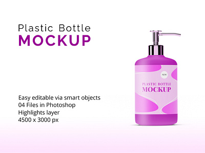 Plastic Bottle Mockup bottle branding design free mockup plastic psd mockup template design