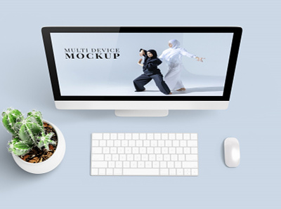 Multi Device Mockup - Scene Creator apple deal design free ipad iphone 12 mockup monitor multi device tablet ui