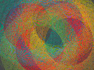 Spirals color experiment lines spirals