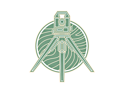 Surveyor engineer logo survey