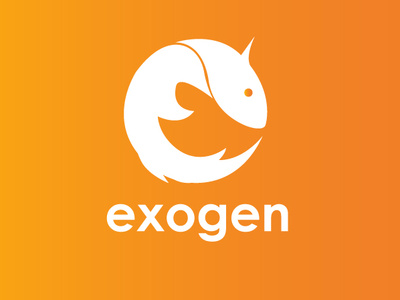 Exogen visual programming tool axolotl adobe photoshop cc adobe illustrator cc icon logo programming visual art logo design concept logo exogen