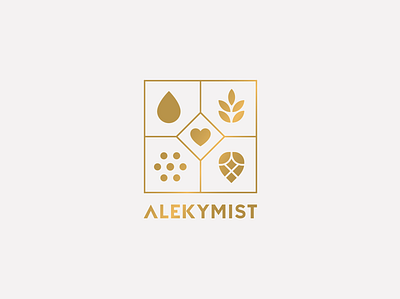 Alekymist beer brewery brewery logo craft drink hops