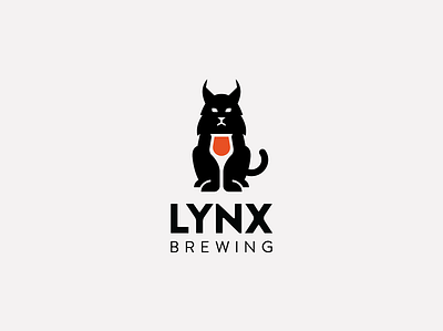 Lynx Brewing beer beer branding brewery brewing logo lynx negativespace