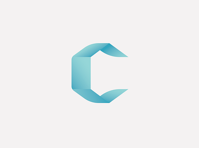 C blue c glass letterexploration logo logotype sharp type window
