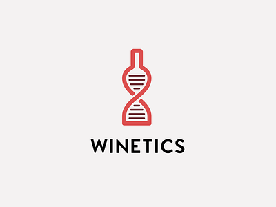 Winetics bottle chemistry dna logo wine