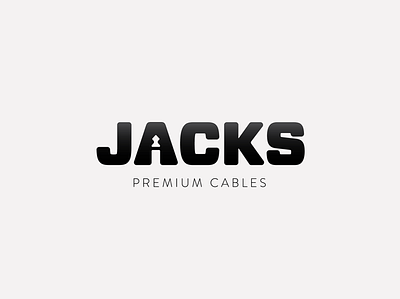 Jacks Premium Cables cables hifi logo music negativespace typeface