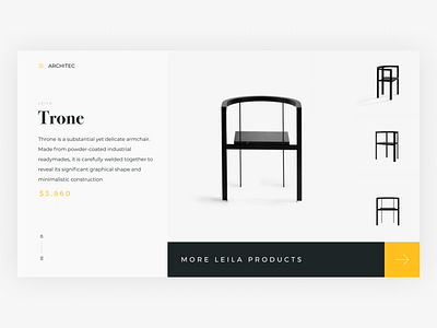 Furniture Shop design flat minimal ui