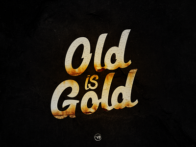 Old Is Gold artdirection calligraphy first freehand illustration illustrator logo logo design logotype shot typography