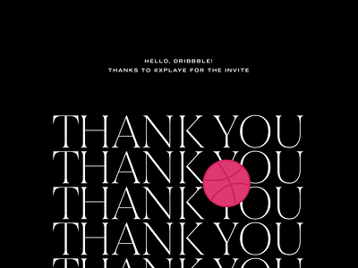 Thank you and hello. dribbble first shot invite thank you thanks