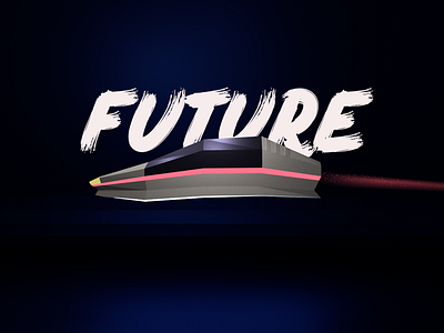 Future 3d graphics illustration