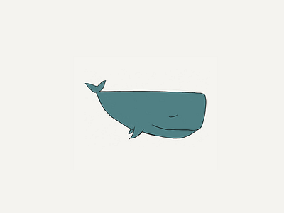 Whale digital illustration