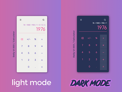 Light Mode VS Dark Mode