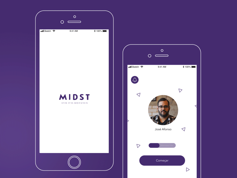 Midst behance design design app digital interaction interaction design logo purple purple rain ui web