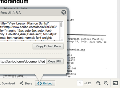 New Scribd Embeds