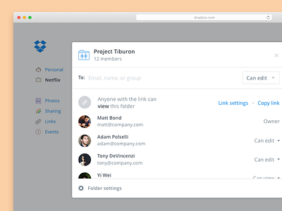 Brand new sharing experience dropbox sharing thistookforever tiburon web