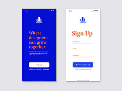 Sign up - Daily UI #001 001 app dailyui ui