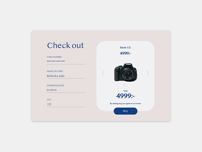 Daily UI #002 - Check out 002 check out dailyui design ui