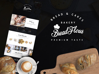 Bakery bakery branding bread business design flat modern patisserie ux web website