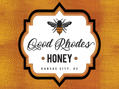 Good Rhodes Honey Logo bee honey kansascity kck kclogo kcmo locallogo