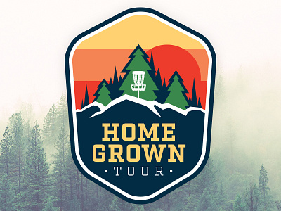 Homegrown Tour Logo disc golf logo outdoors