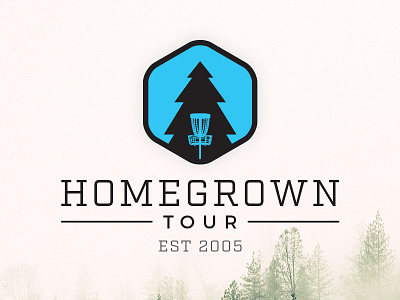 Homegrown Tour Logo disc golf logo outdoors