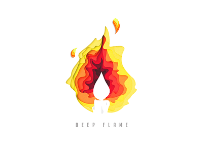 Deep Flame fire flat hot layers light
