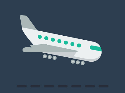 Landing airplane airport flat flight icon landing plane vector