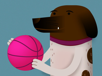 Thanks for the invite basketball dog dribble invite illustration laika thanks vector
