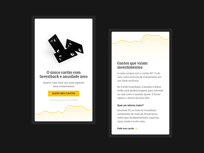 Landing Page In-App app clean finance fintech graphic in app landingpage minimalist mobile storytelling ui xp
