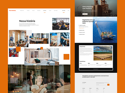 Company Web - UI brazil clean company cruz design desktop orange ui web web design website white