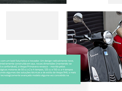 Vespa Primavera Landing Page interaction landing page redesign ui ux vespa web