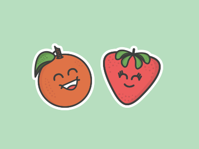 Fruity badges badge cute food fruit fruity happy icon icons simple