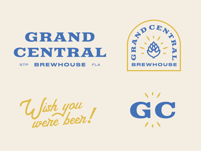 Brewhouse Concept branding agency st.pete brand elements badge brand identity florida branding brand vector