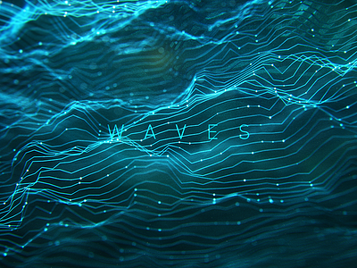 Waves 3d 3dart abstract c4d dailyrender dark everydays maxon octane particles render si-fi
