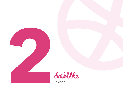 2 Dribbble Invites! design designer dribbble dribbbleinvitation dribbbleinvites illustration invites typography ui ux